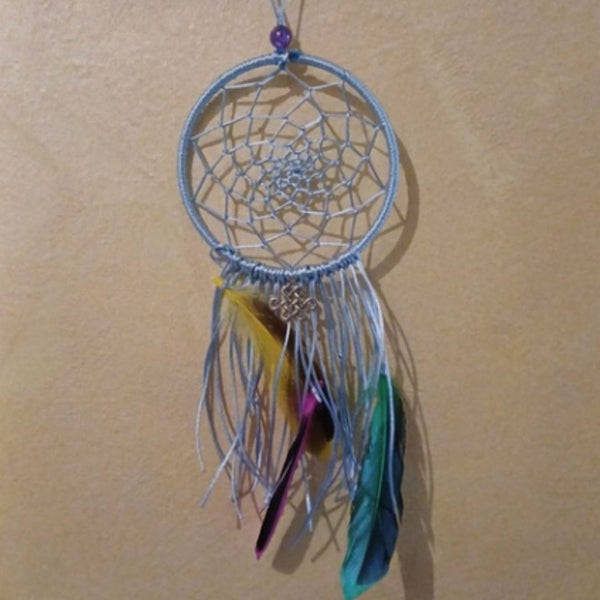 Tessitura di un acchiappasogni - Ciondolo amuleto: Un talismano da portare sempre con te